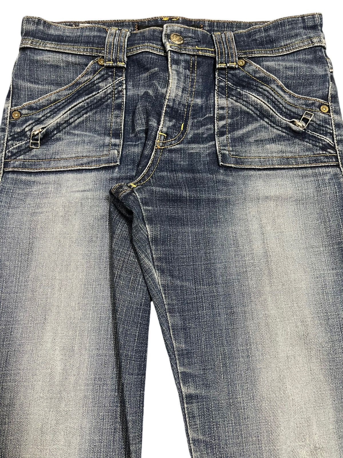 Hysteric Glamour Vintage Japanese Brand Blue Faded Wash Style Bootcut Jeans Size 28" / US 6 / IT 42 - 4 Thumbnail