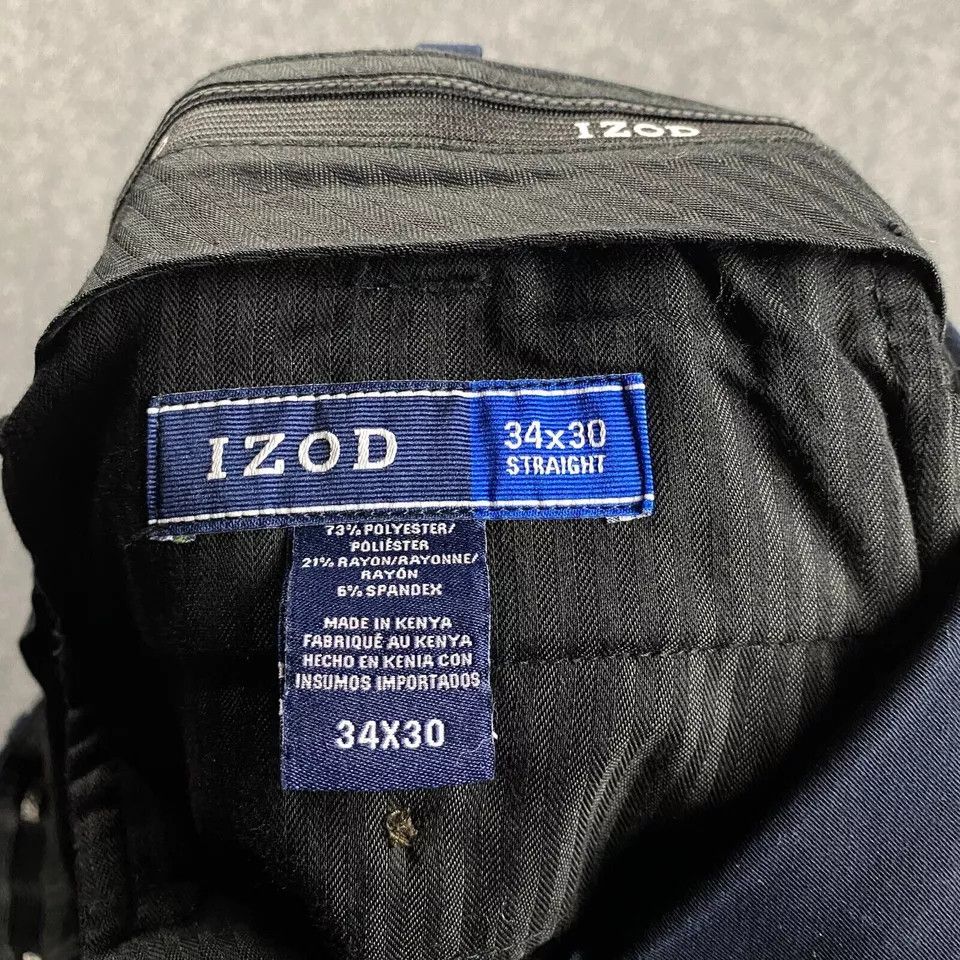 Izod Izod Pants Men's 34x30 Straight Leg Golf Slacks Size US 34 / EU 50 - 7 Thumbnail