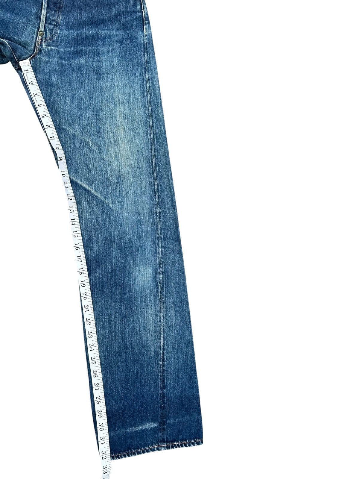 Kapital Vintage Levis Big E Selvedge Buckle Back Thrashed Denim Jean Size US 30 / EU 46 - 23 Thumbnail
