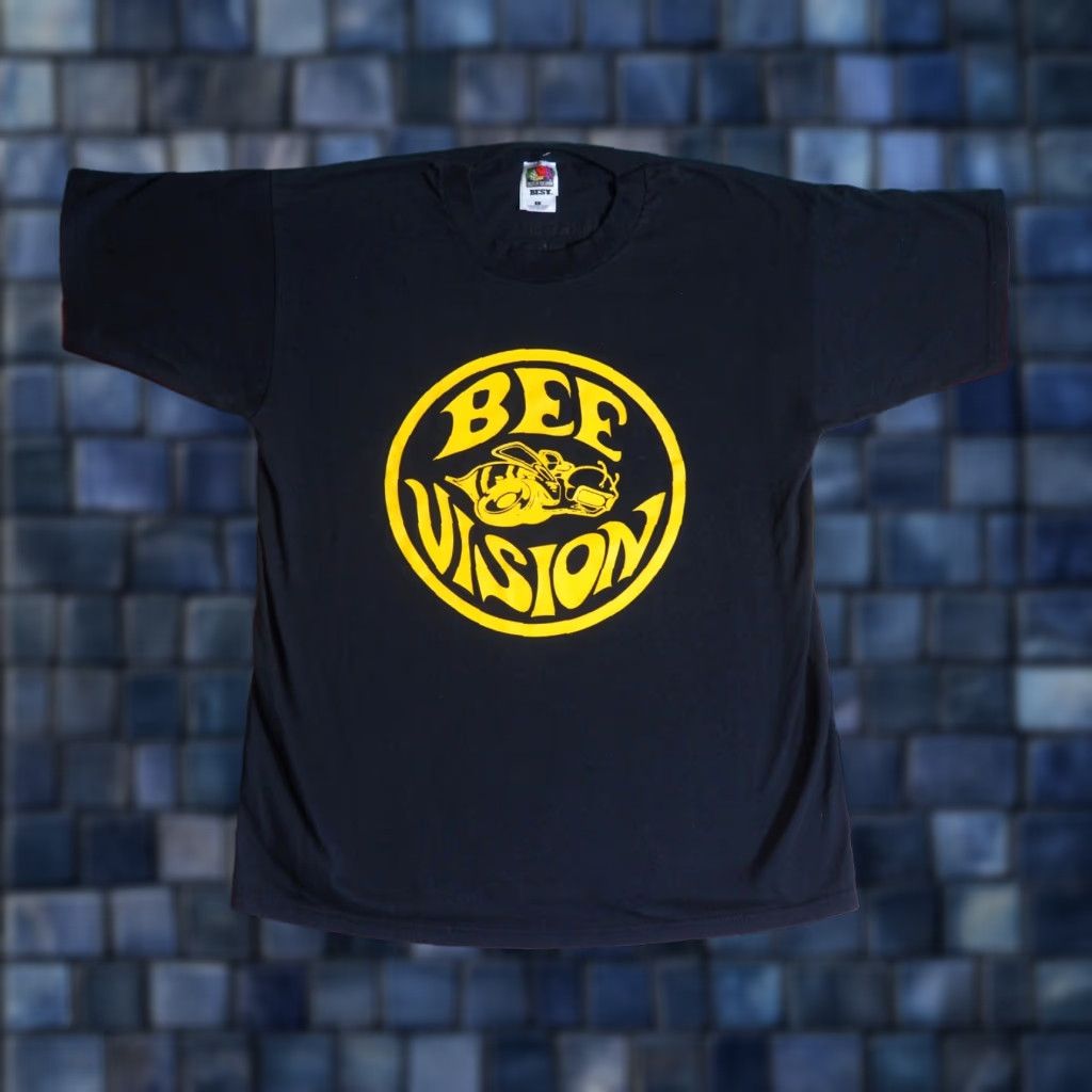 Fruit Of The Loom VINTAGE Fruit of the Loom Bee Vision Dodge Superbee Muscle Car Black Tee T-Shirt Mens L 90s Graphic Print Size US L / EU 52-54 / 3 - 1 Thumbnail