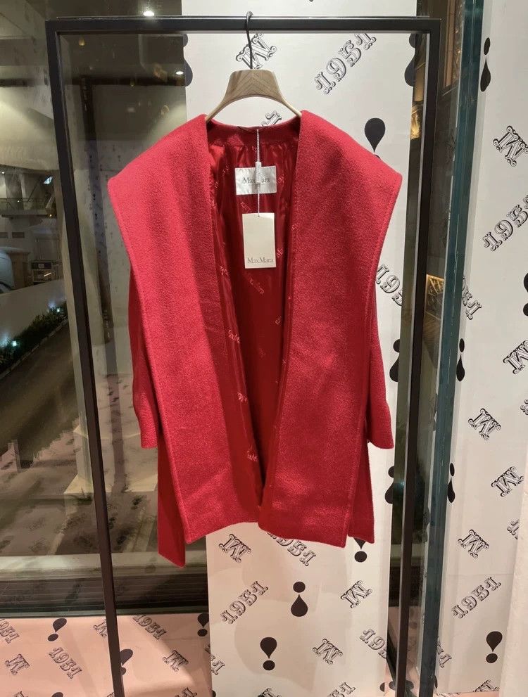 Max Mara Max Mara Rialto red hooded coat Size S / US 4 / IT 40 - 1 Thumbnail