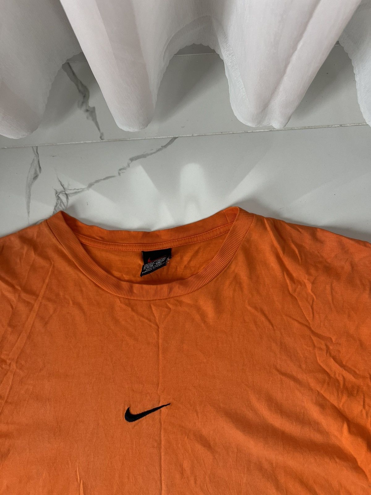 Nike × Vintage 00’s NIKE CENTR SWOOSH LOGO RARE RETRO TEE Y2K Size US XL / EU 56 / 4 - 3 Thumbnail