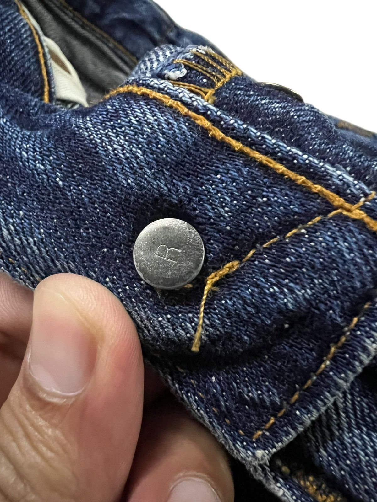 Levi's Vintage Levi’s 501xx Big E Lvc 1950 Usa Distressed Jean Size US 31 - 11 Thumbnail