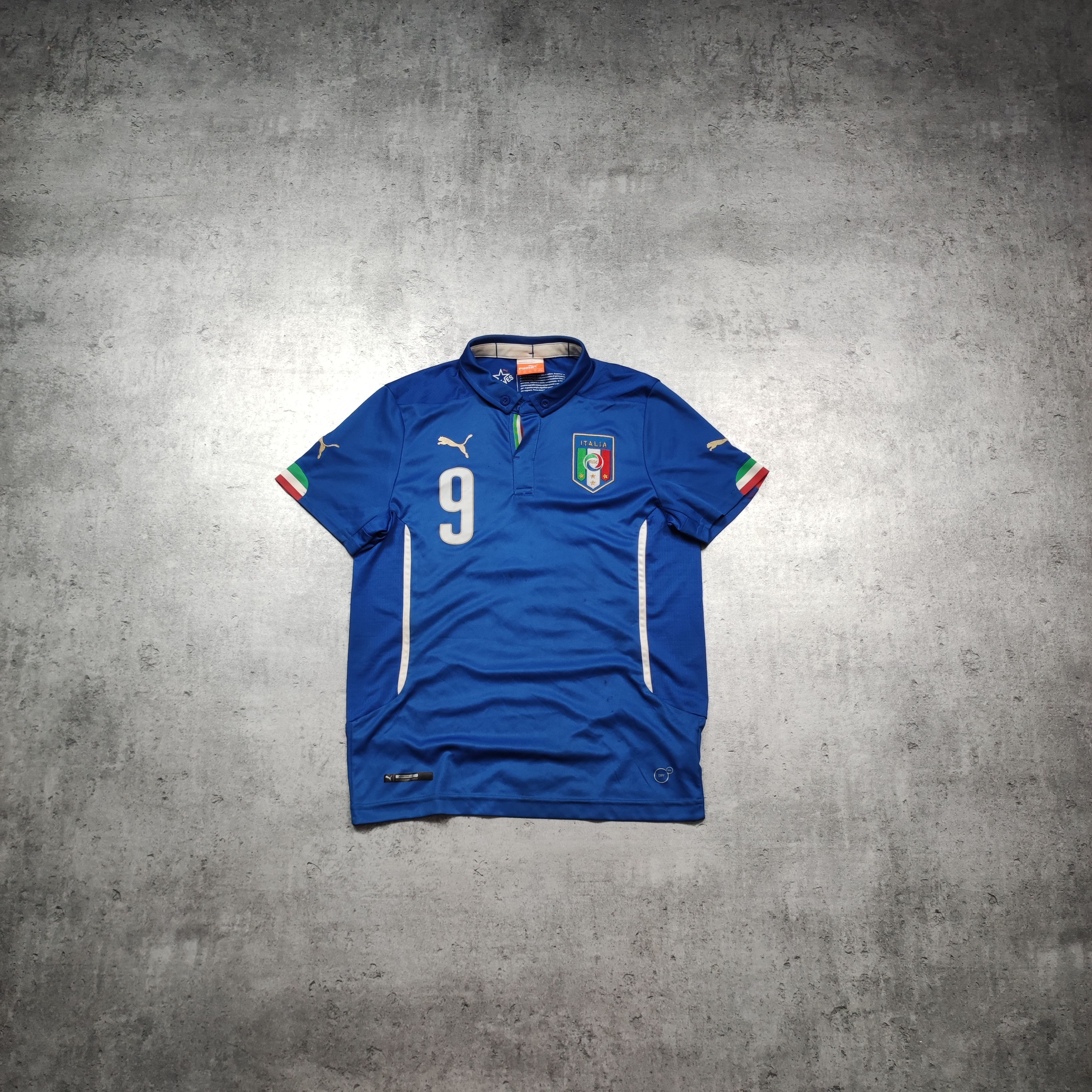 Puma Vintage 2014 World Cap Italy National #9 Balotelli Jersey Size US XXS / EU 40 - 1 Thumbnail