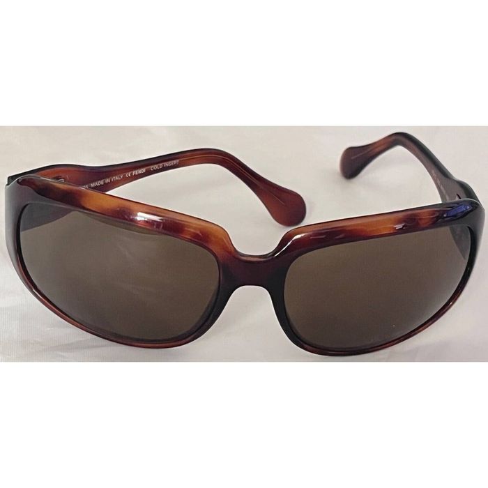 Fendi FENDI COLD INSERT FS410 SUNGLASSES ~ Tortoise Brown | Grailed