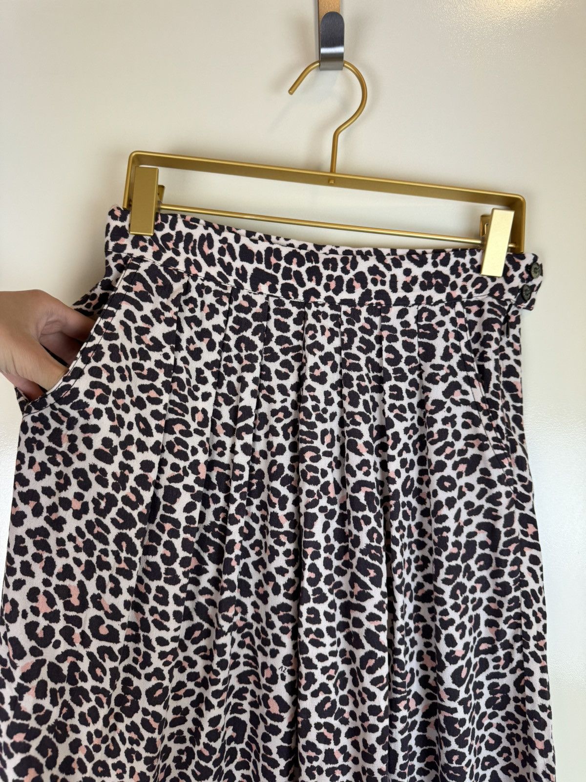 Japanese Brand × Zadig & Voltaire Zadig Voltaire knee length rock skirt leopard print animal Size 26" / US 2 / IT 38 - 7 Thumbnail