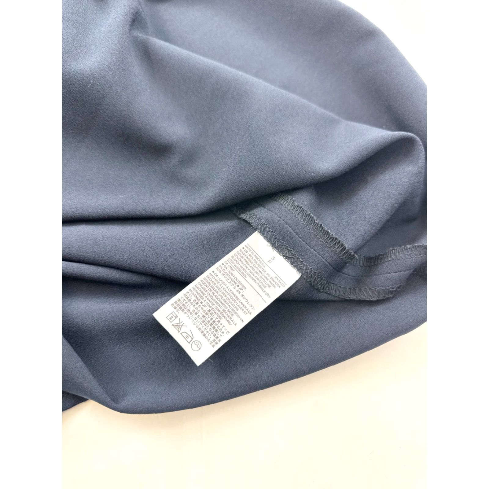 Banana Republic Banana Republic Dress Womens Small Navy Flutter Sleeve Drawstring Waist Short Sleeve Round Neck Pullover Bodycon Casual Spring Summer Size S / US 4 / IT 40 - 5 Thumbnail
