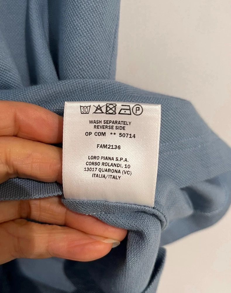 Loro Piana LORO PIANA Pure color breathable casual short sleeve polo Size US S / EU 44-46 / 1 - 7 Thumbnail