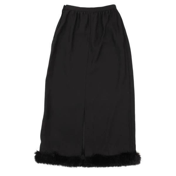 Other Comme Des Garcons size M Black Retro Furry Design Skirt Size 24" / US 00 / IT 34 - 3 Thumbnail