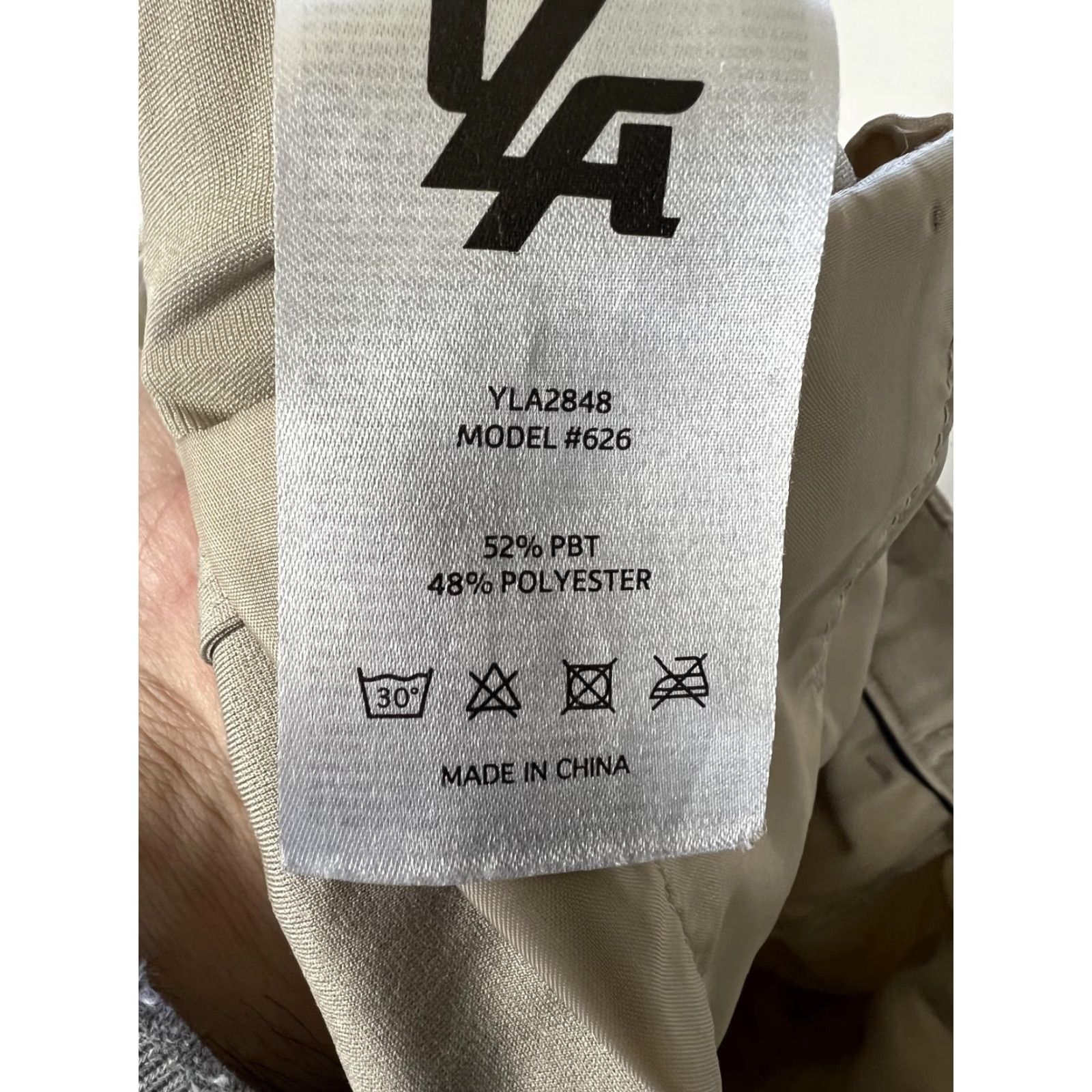 YoungLA YoungLA Chino Pants Mens 34 Beige Slim Tapered Casual Microfiber Stretch Pants Size US 34 / EU 50 - 6 Thumbnail
