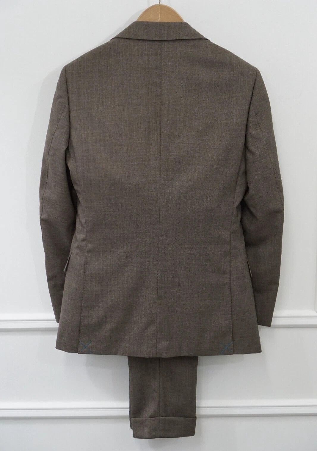Suitsupply Men Suitsupply Suit Lazio Rustic Tropical Brown Wool US34 Size 34R - 2 Thumbnail