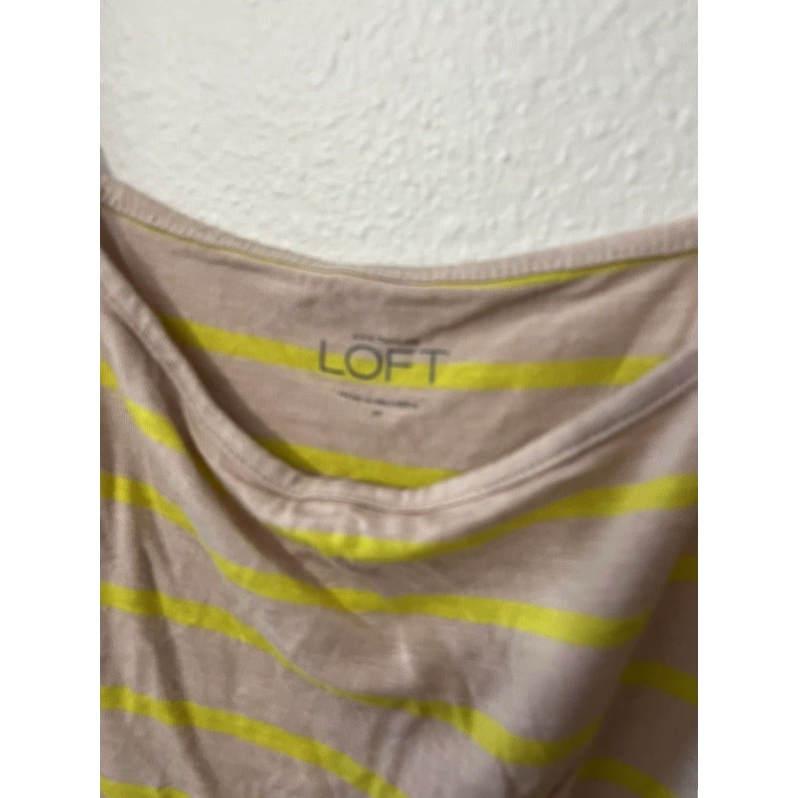 Ann Taylor VINTAGE Ann Taylor Striped Halter Tank Top Pink Yellow Size M Women Size M / US 6-8 / IT 42-44 - 2 Thumbnail