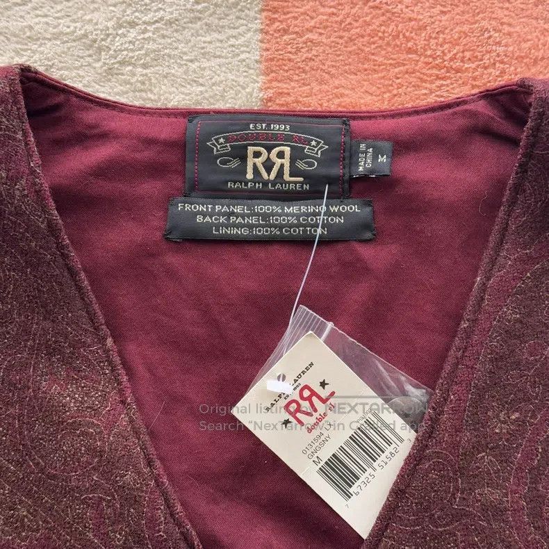 RRL Ralph Lauren RRL Ralph Lauren Burgundy cashmere floral double-breasted Size US M / EU 48-50 / 2 - 6 Thumbnail