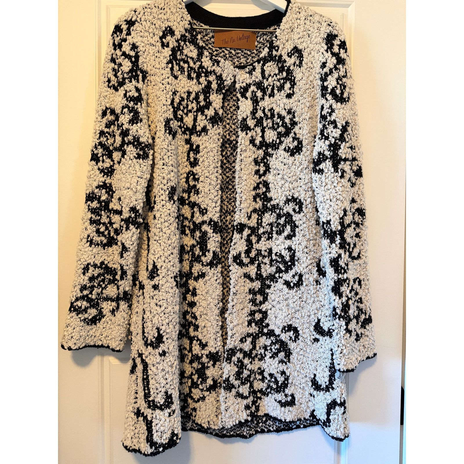 Vintage The Nu Vintage Chunky Weave Open Front Cardigan, Size M Size M / US 6-8 / IT 42-44 - 5 Thumbnail
