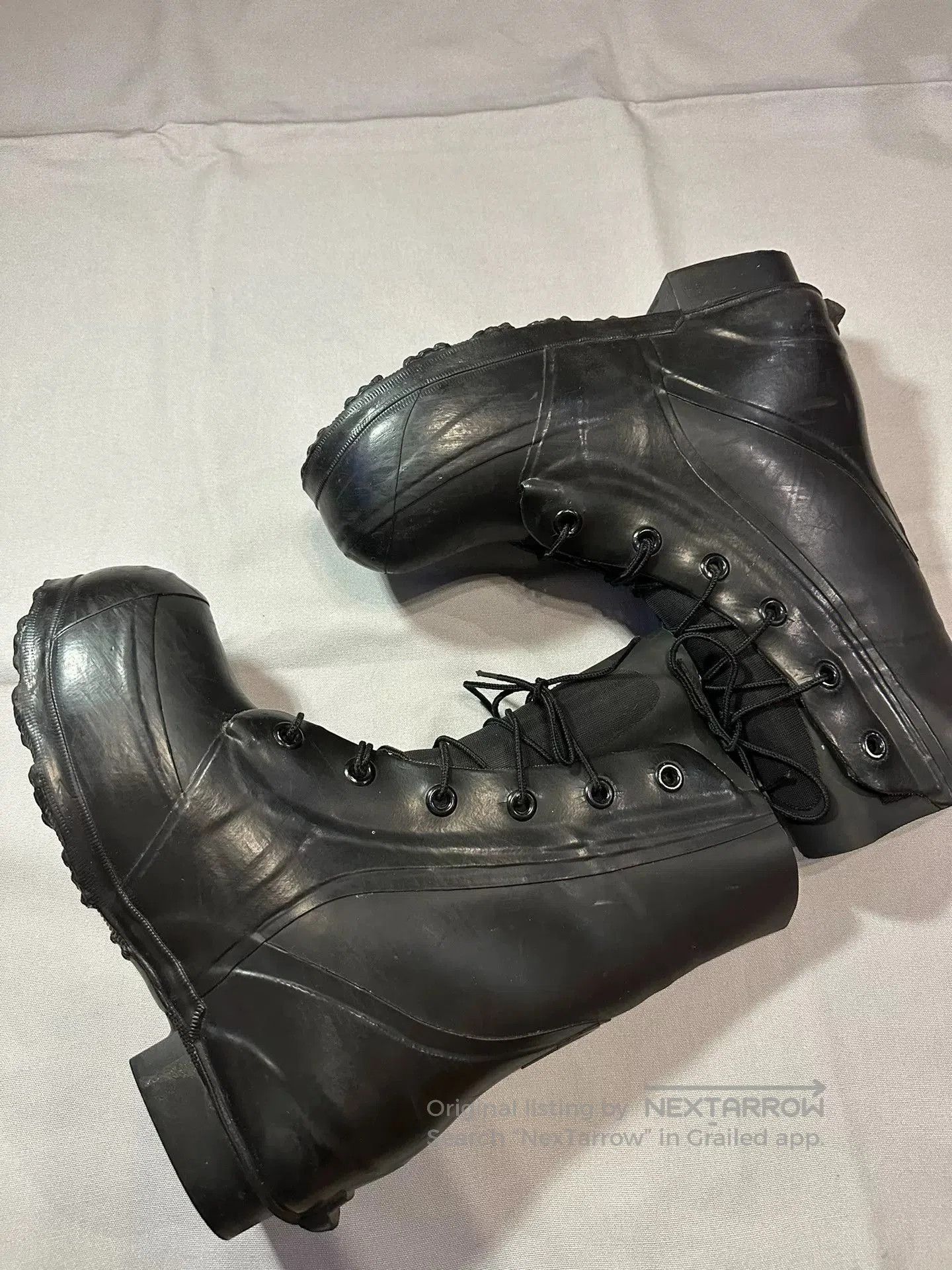 Raf Simons Vintage 1980s Bata Military Runway Boots. Size US 10 / EU 43 - 3 Thumbnail