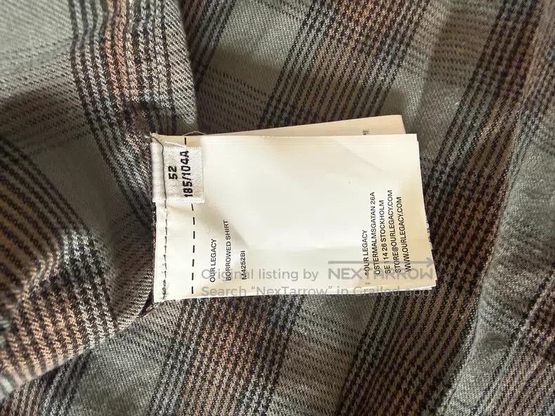 Our Legacy Our Legacy Plaid Shirt Size US L / EU 52-54 / 3 - 6 Thumbnail