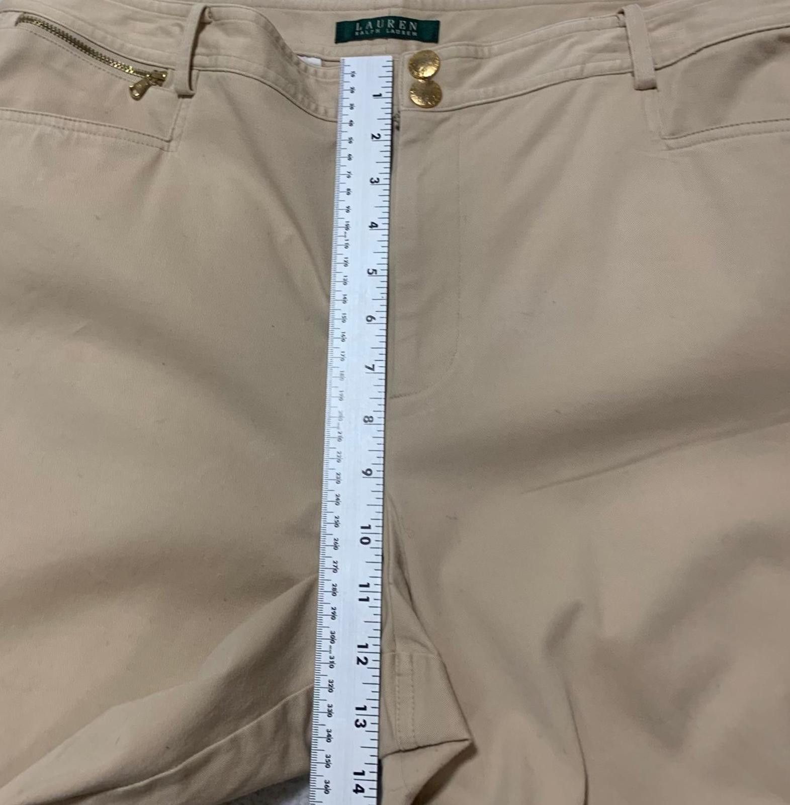 Lauren Ralph Lauren Lauren Ralph Lauren Women's Size 16 Beige Khaki Chino Pants Size 38" / US 16 / IT 52 - 9 Thumbnail