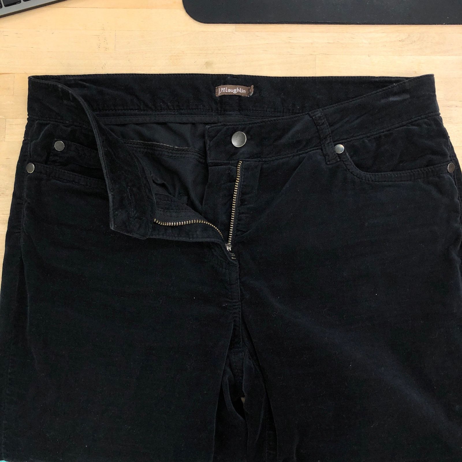 J.McLaughlin J McLaughlin Size 4 Jeans Velvet Velour Cigarette Stretch Size 27" / US 4 / IT 40 - 13 Thumbnail