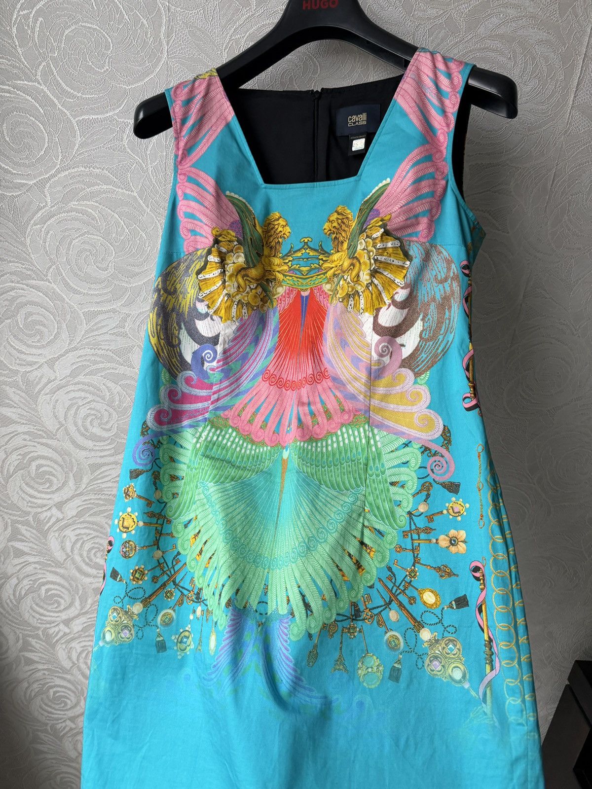 Cavalli Class Class Cavali Mid Lenght Multicolor Dress Womens IT 46 US 10 Size L / US 10 / IT 46 - 6 Thumbnail