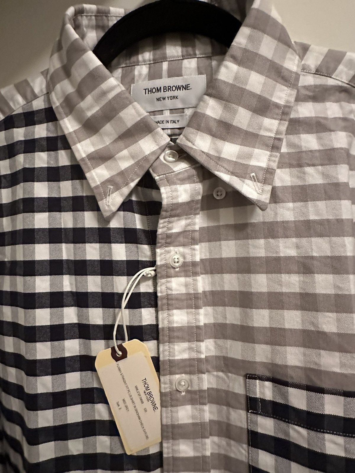 Thom Browne Thom Browne Gingham Button Down Dress Shirt Size US M / EU 48-50 / 2 - 3 Thumbnail