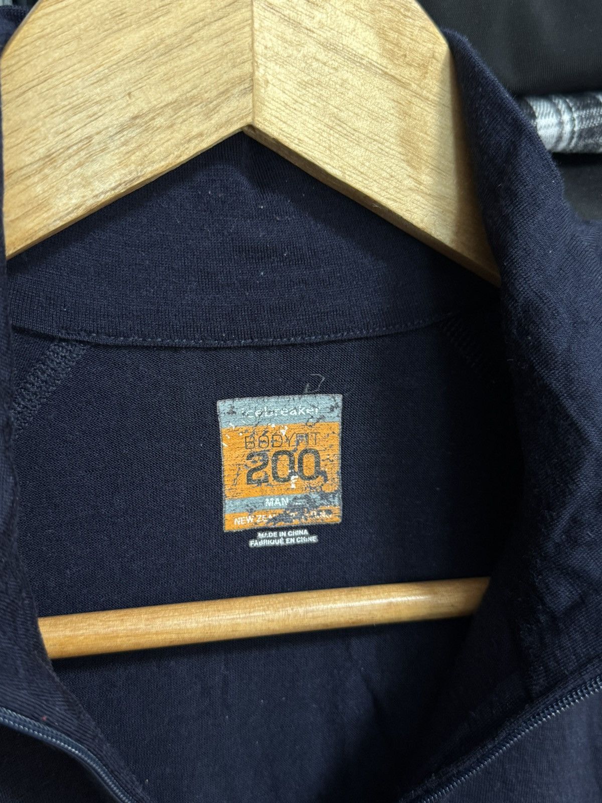Icebreaker Icebreaker 200 Bodyfit Base 1/4 Zip Long Sleeve Shirt Wool Size US L / EU 52-54 / 3 - 4 Thumbnail
