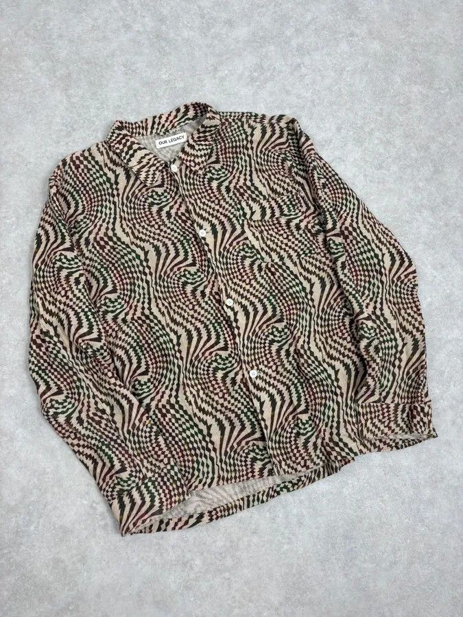 Our Legacy Our Legacy Multicolor Psycho Hallucination Box Shirt Size US L / EU 52-54 / 3 - 4 Thumbnail