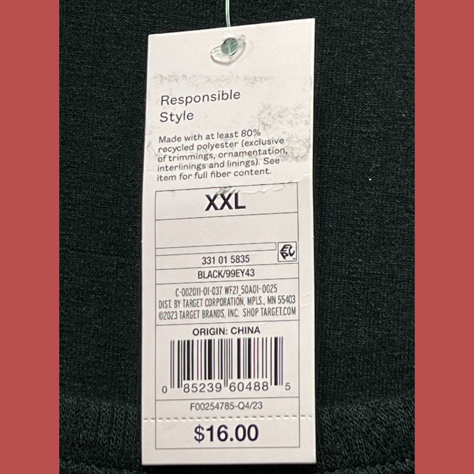 Other Wild Fable - Women's Long Sleeve Pointelle T-Shirt - Black - Size XXL / US 16-18 / IT 52-54 - 7 Thumbnail