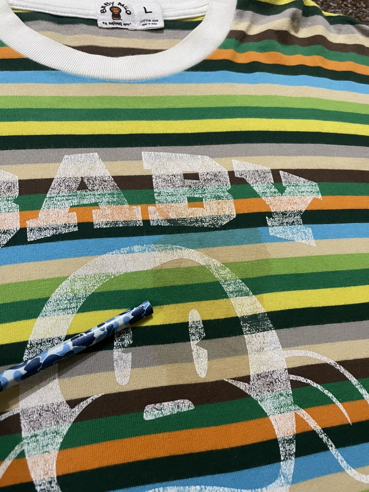Bape Bape Baby Milo Striped LS Size US L / EU 52-54 / 3 - 10 Thumbnail
