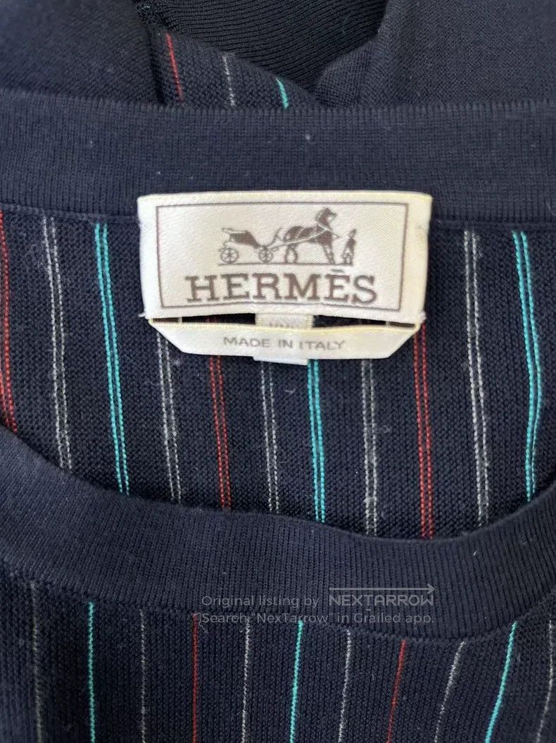Other Hermes Colorful striped knitted wool T-shirt sweater Size US XXL / EU 58 / 5 - 3 Thumbnail