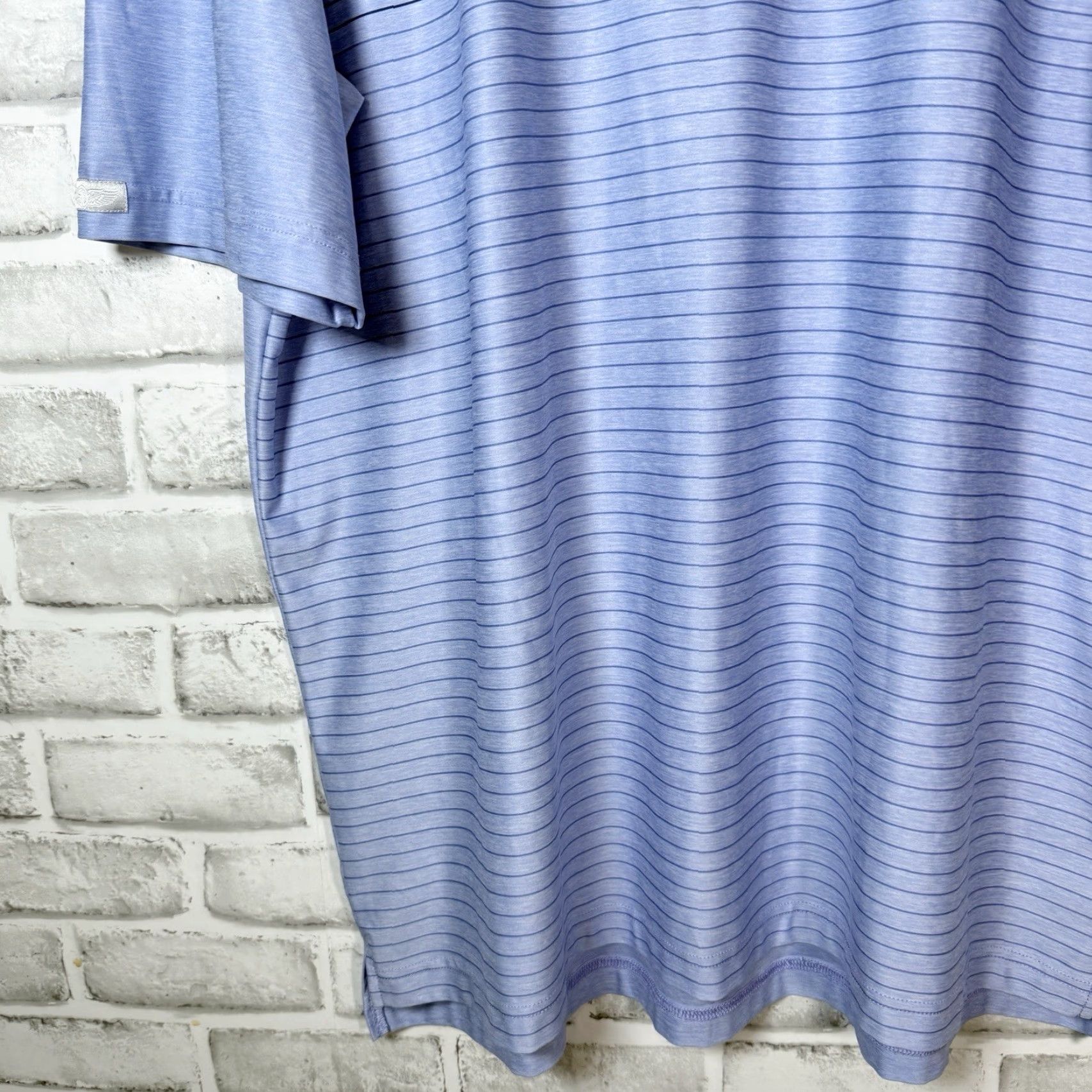 Vintage VINTAGE Straight Down Polo Shirt Men XL Athletic Fit Blue Stretchy Casual Shirt Size US XL / EU 56 / 4 - 3 Thumbnail