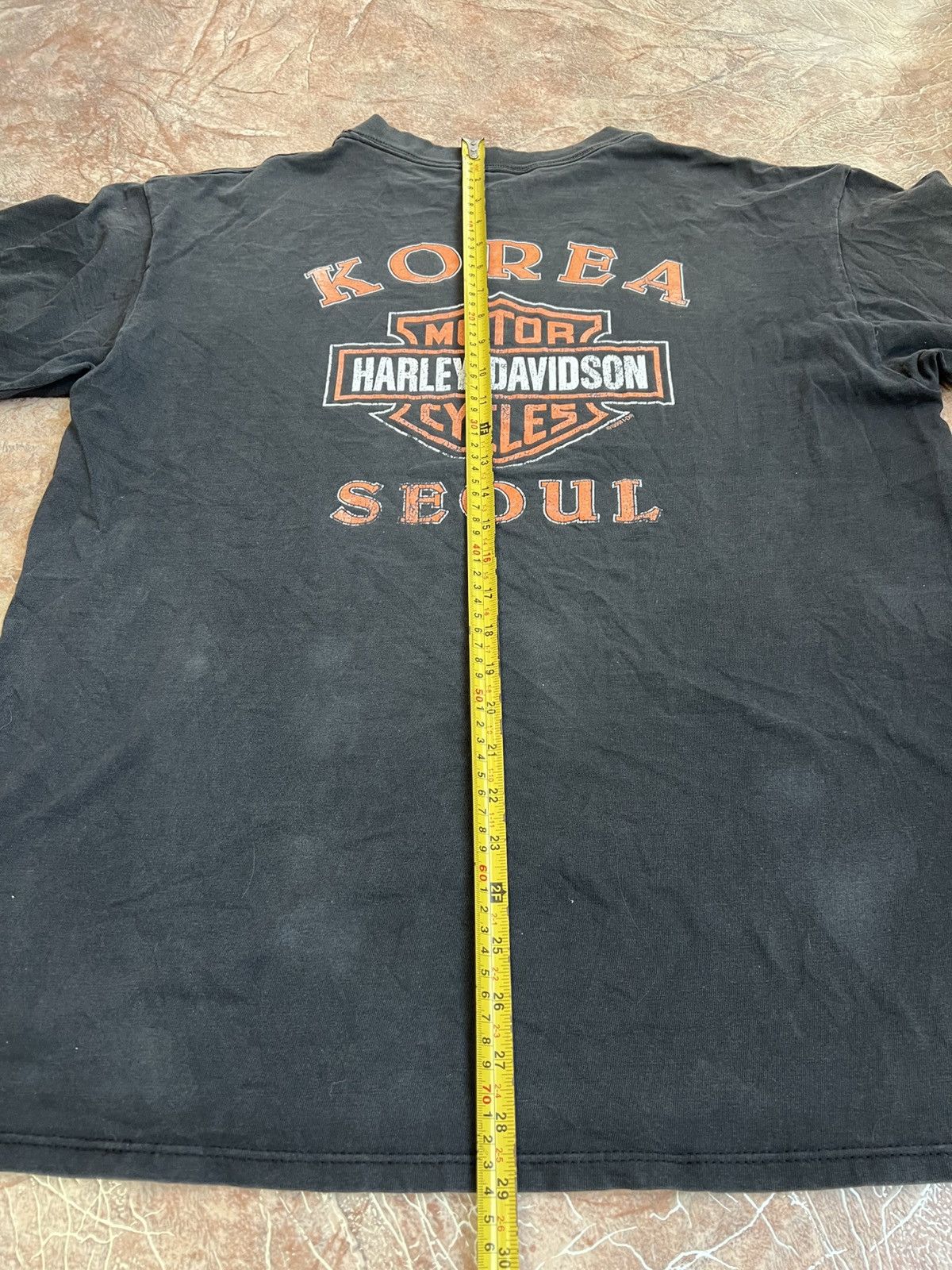 Harley Davidson Vintage Harley Davidson 1999 made in USA Seoul korea t shirt Size US XL / EU 56 / 4 - 9 Thumbnail