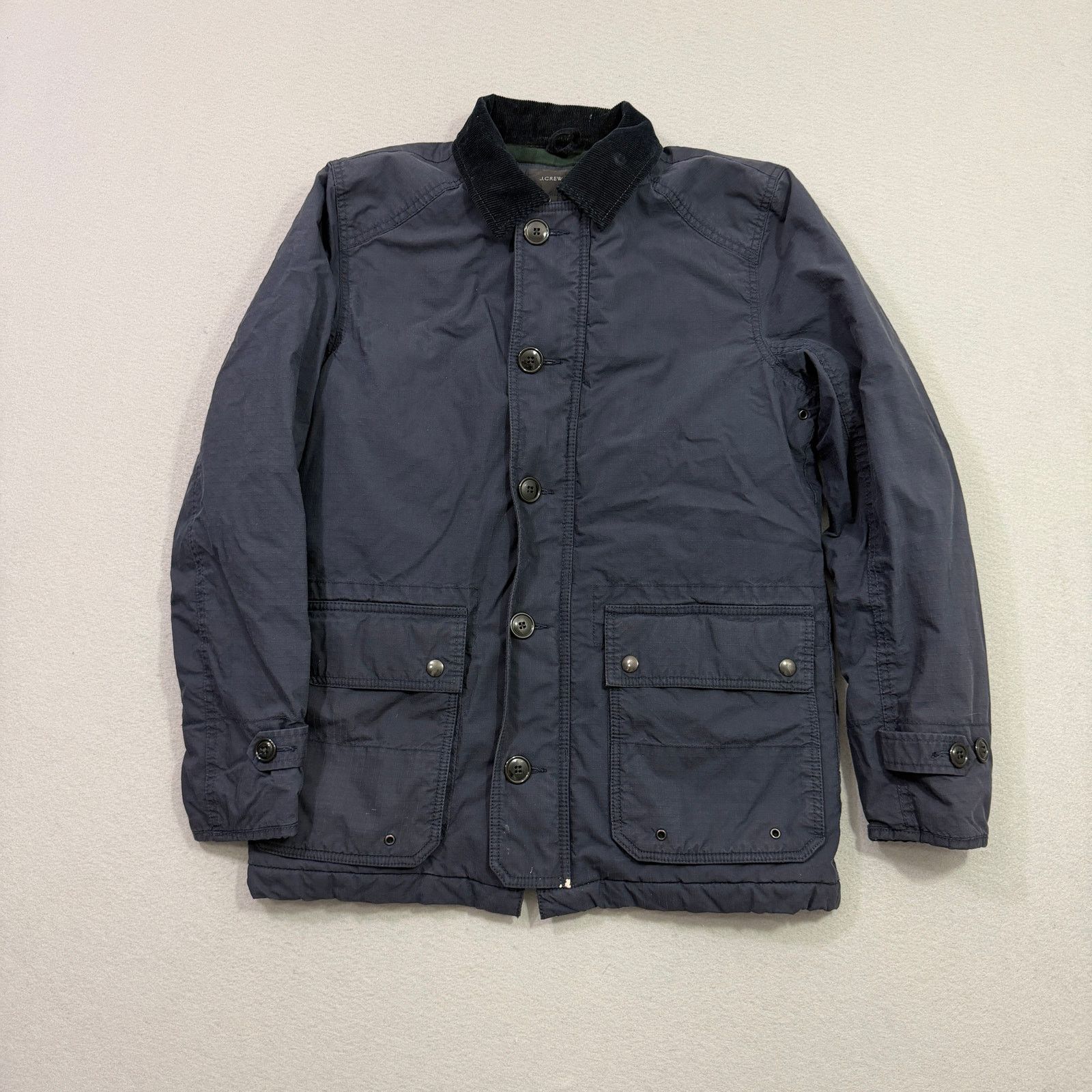 J.Crew J Crew Highland Skye Jacket Men's Small Navy Blue Corduroy Size US S / EU 44-46 / 1 - 1 Thumbnail