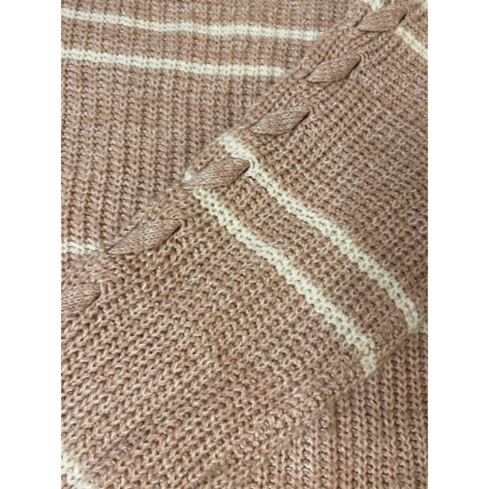Other SO Heritage Striped Knit Sweater Cable Sleeve Cozy Layer XL Size XL / US 12-14 / IT 48-50 - 6 Thumbnail