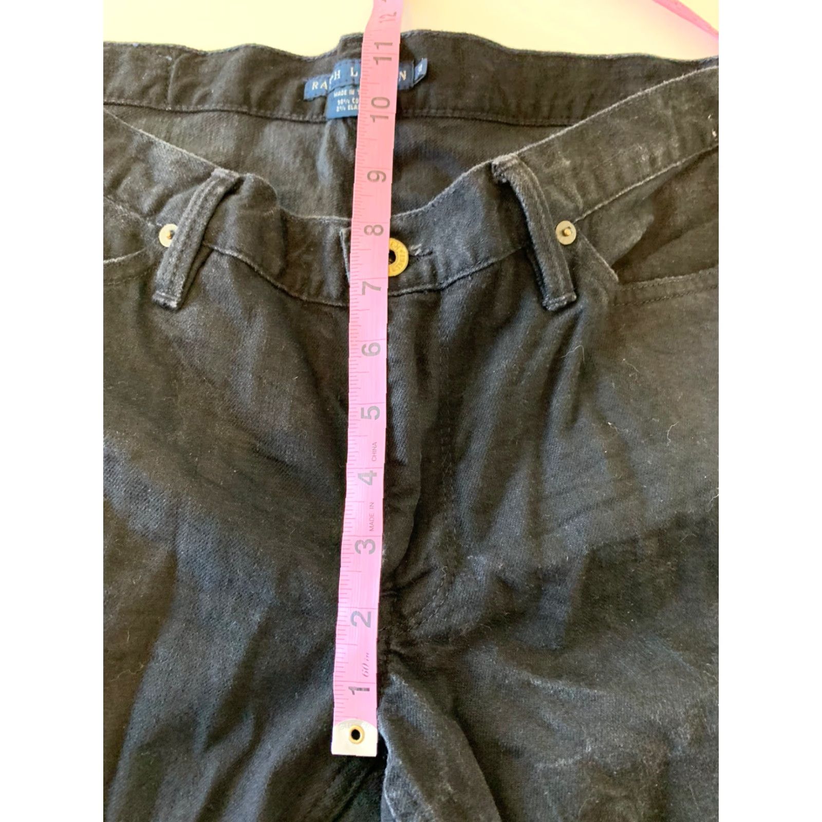 Ralph Lauren Ralph Lauren Blue Label Madison Black Wash Denim Jeans Women's 31 Bootcut Size 24" / US 00 / IT 34 - 8 Thumbnail