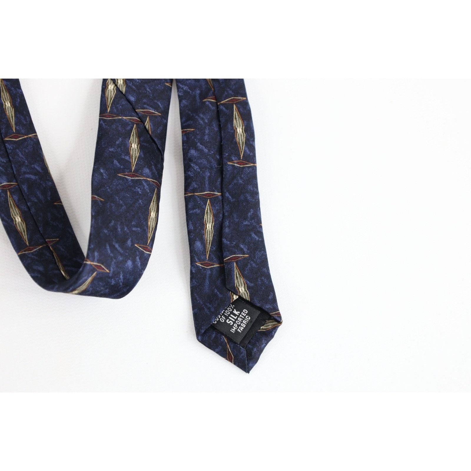 Vintage Vintage 90s Streetwear Geometric Diamond Neck Tie Necktie Size ONE SIZE - 3 Thumbnail