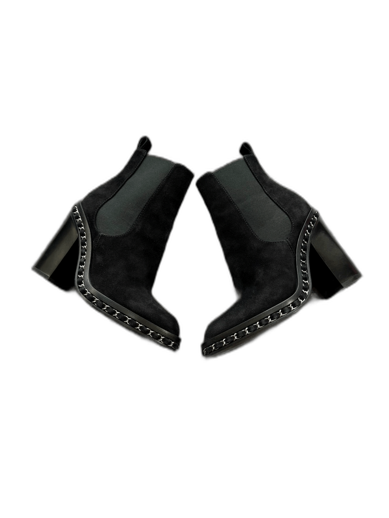 Chanel Chanel Suede High Heeled Boots -2505 Size US 5.5 / EU 38 - 1 Thumbnail