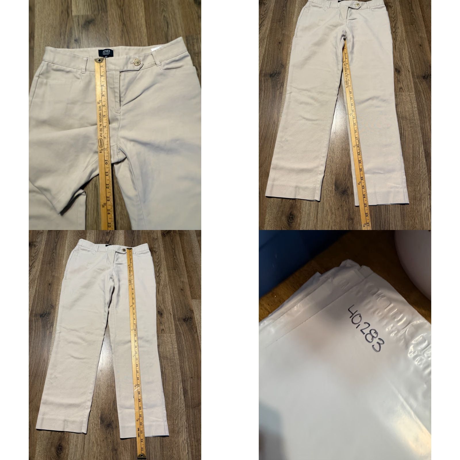 Jones New York Jones New York Pants Women's Size 2 Tan Straight Leg Light Wash Mid Rise Beige Regular Inseam 25 in Ankle Stretch Mens? Size 26" / US 2 / IT 38 - 8 Thumbnail