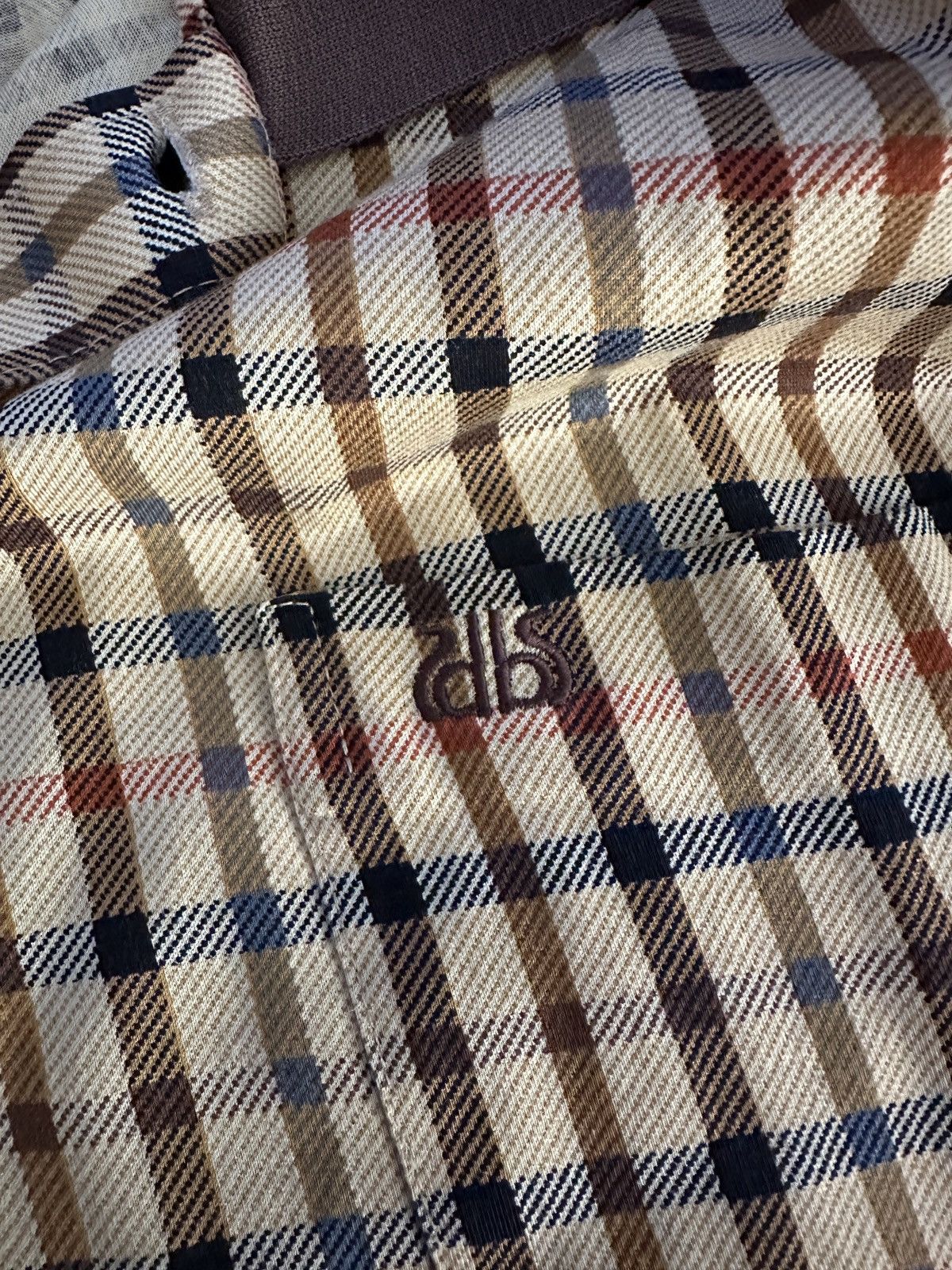 Vintage Vintage Sebastian Plaid Polo Longsleeve T-Shirt Size M Size US L / EU 52-54 / 3 - 7 Thumbnail