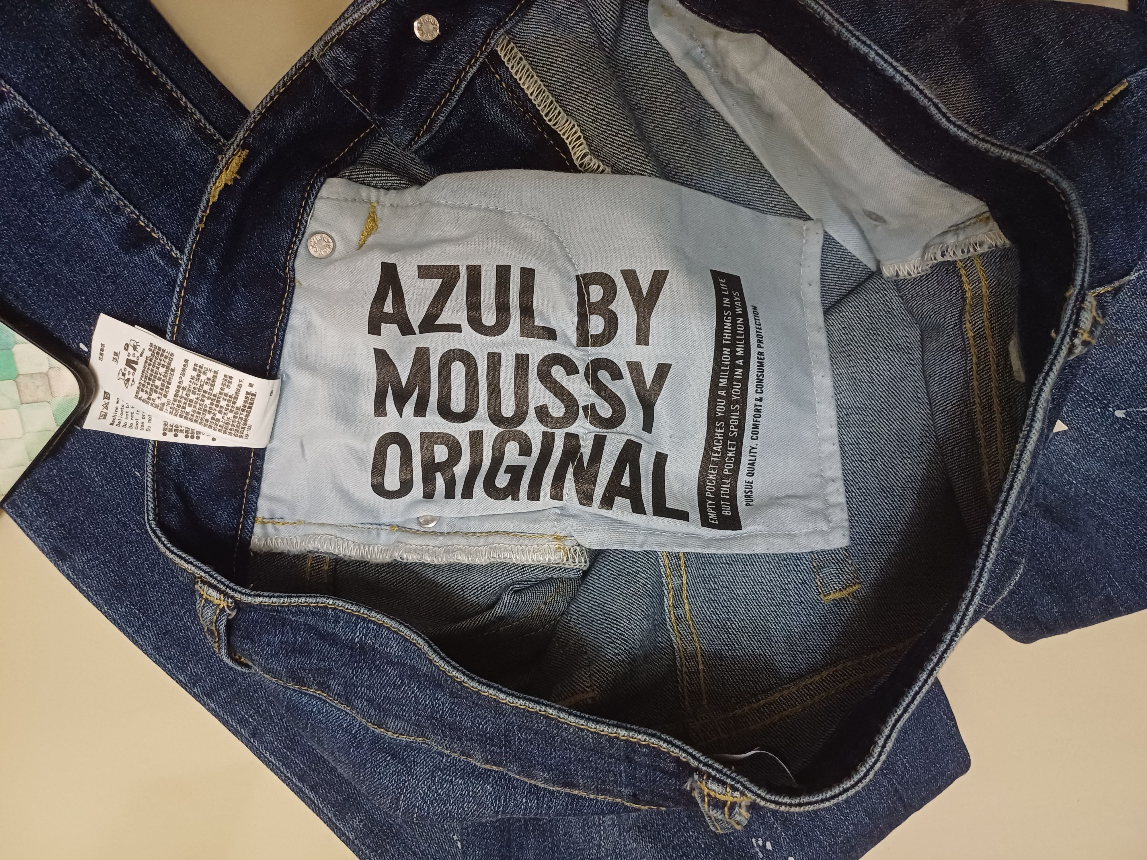 MOUSSY Splash jeans.. Azul by Moussy streachable & skinny cutting Size 30" / US 8 / IT 44 - 6 Thumbnail
