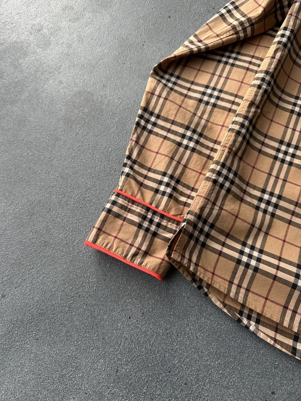 Burberry BURBERRY Fluo Piping Nova Check Long Sleeve Shirt Size XS-S Size XS / US 0-2 / IT 36-38 - 9 Thumbnail
