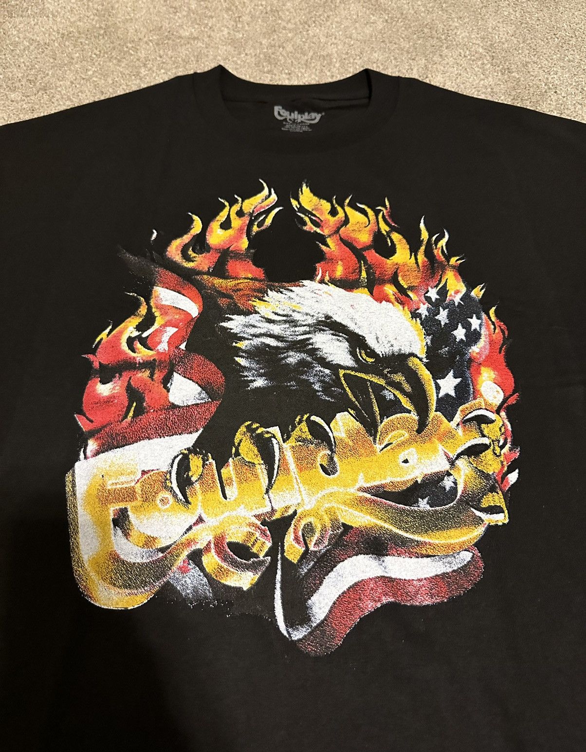 Foulplay Company Foulplay Hellrider Eagle USA Flame T-Shirt 2XL Size US XXL / EU 58 / 5 - 1 Thumbnail