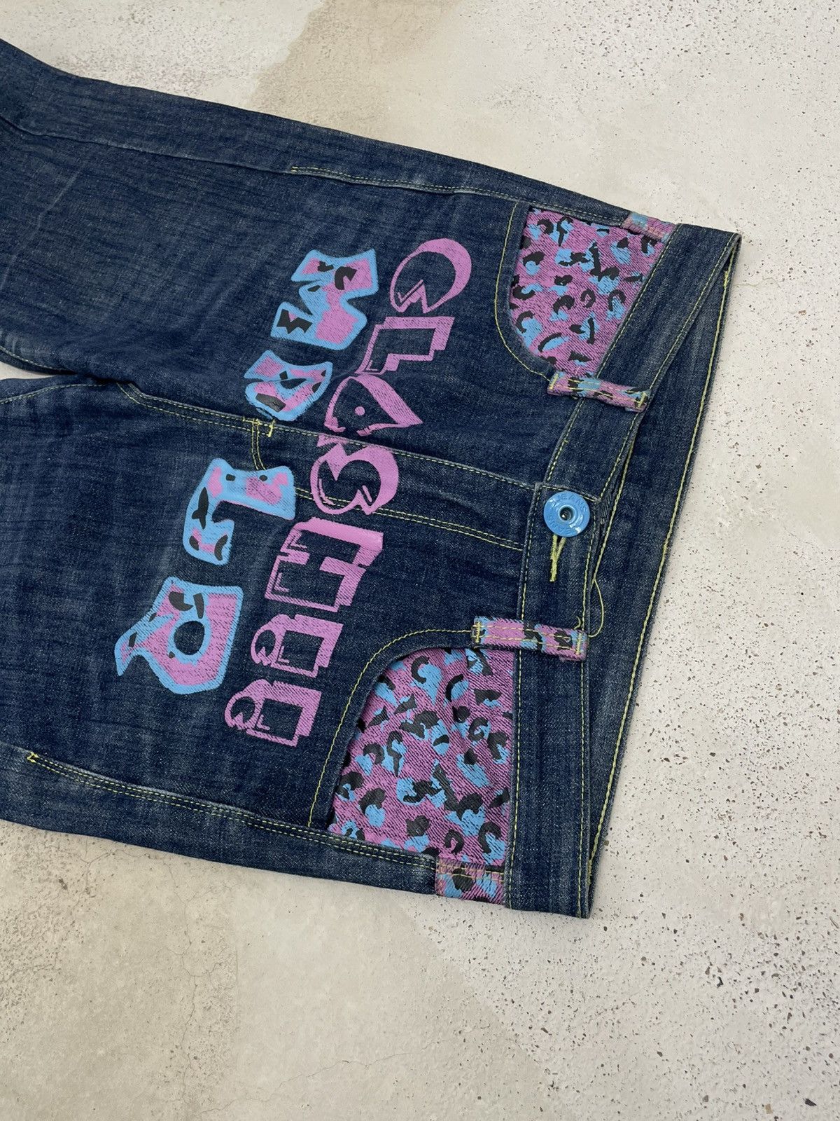 Japanese Brand Vintage Japan Designer 90’S MPLQ Streetwear ‘Clash’ Denim Size US 31 - 4 Thumbnail