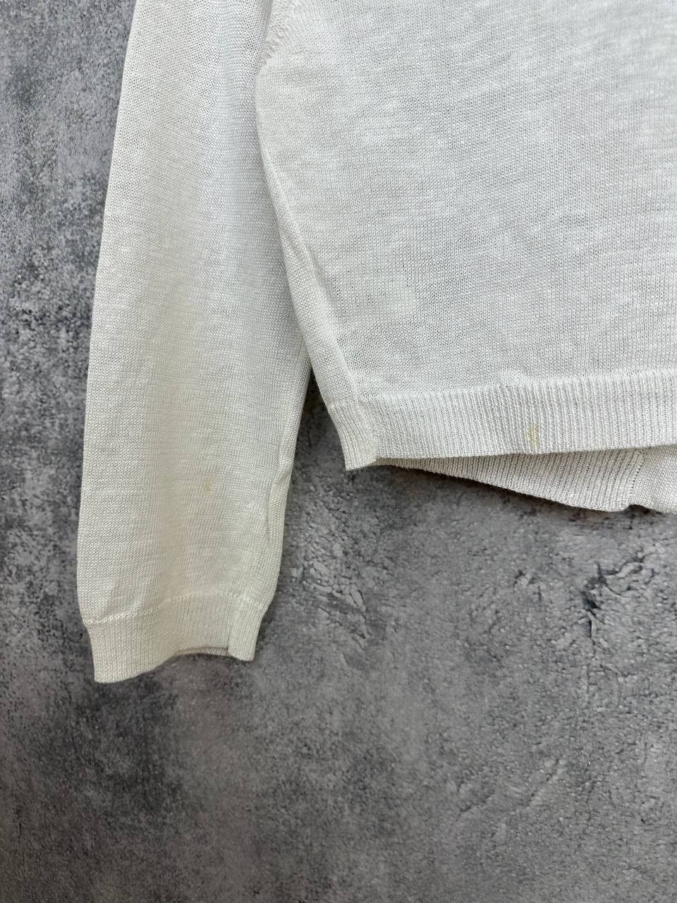 Peserico Peserico PME Linen Cotton Cropped Cardigan Lightweight Size XS / US 0-2 / IT 36-38 - 6 Thumbnail
