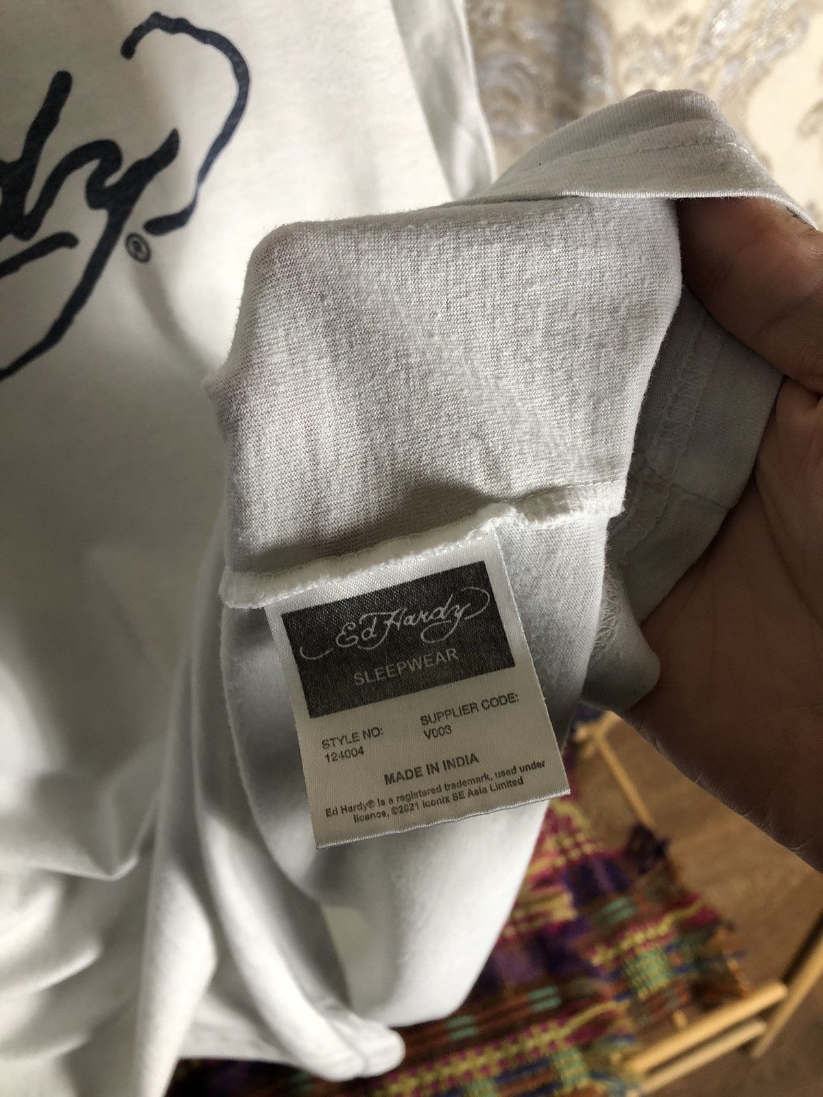 Ed Hardy VINTAGE EX HARDY BY CHRISTIAN AUDIGIER JAPAN STYLE Y2K 90s Size US XL / EU 56 / 4 - 4 Thumbnail