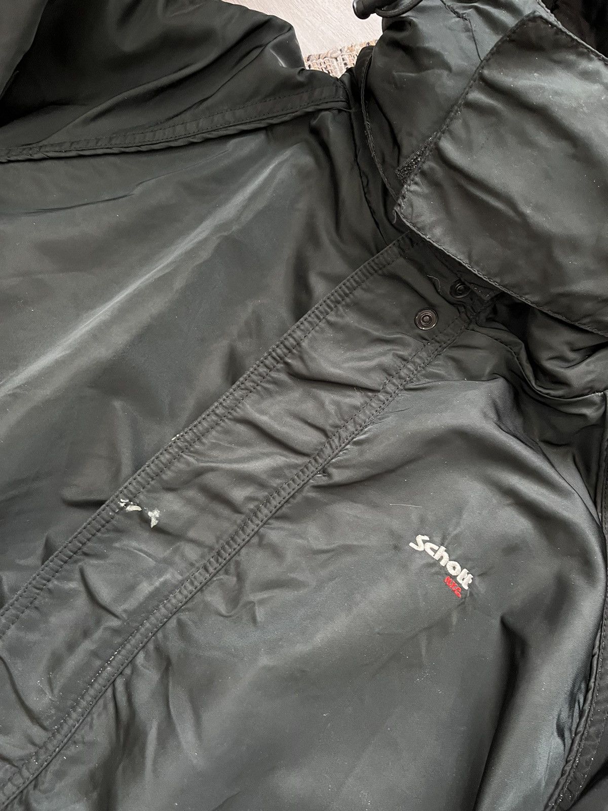 Schott × Vintage Vintage Schott NYC Ski Jacket workwear black minimalistic Size US XL / EU 56 / 4 - 9 Thumbnail
