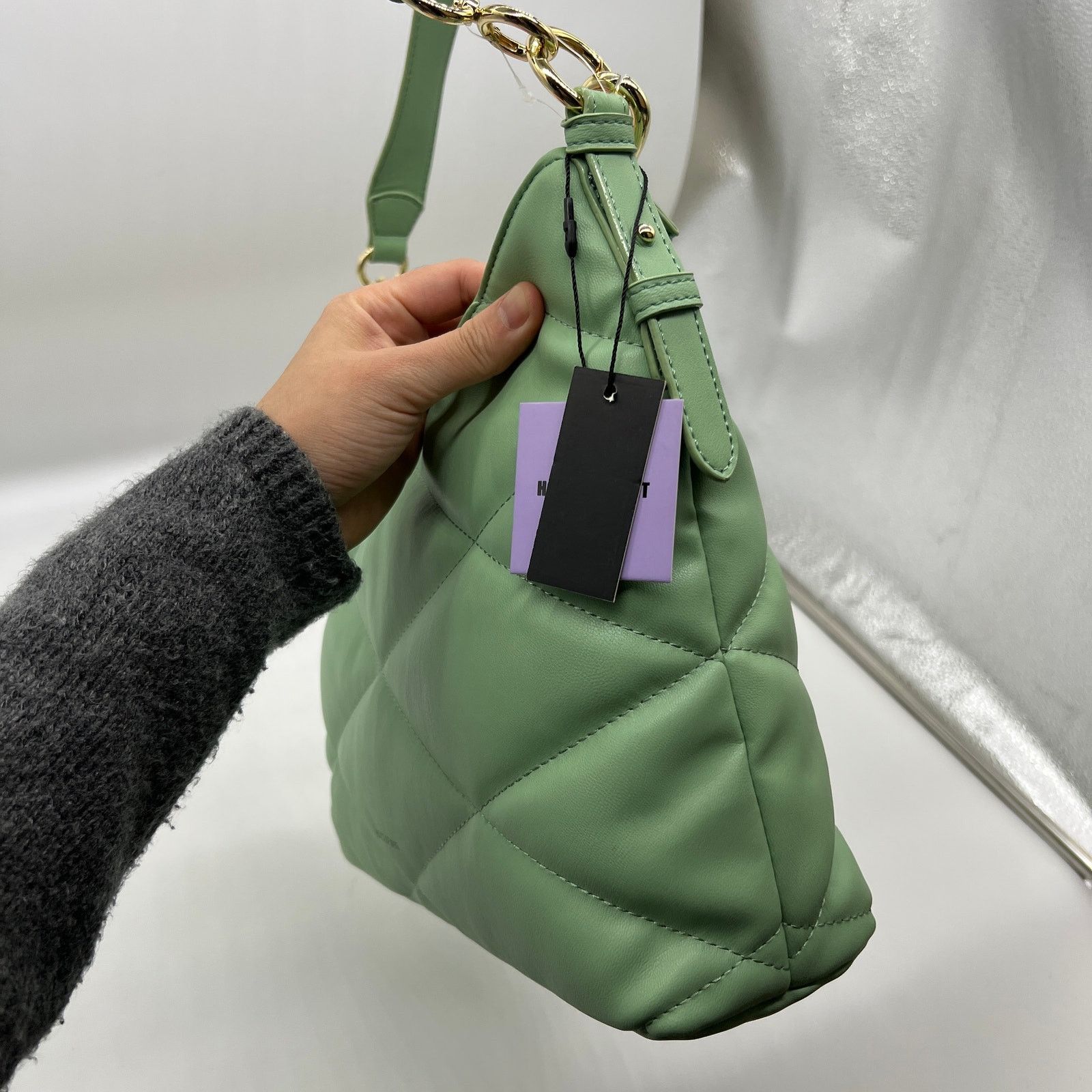 Other House of Want Convertible RFID Hobo Bag Green Fig Size ONE SIZE - 6 Thumbnail