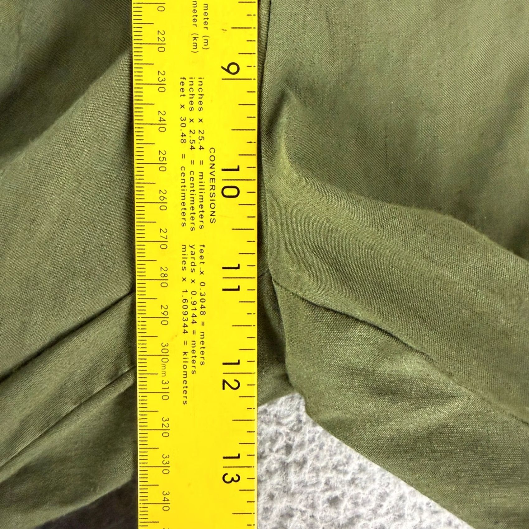 Anthropologie Maeve Flare Pants Womens 4 Green High Rise Wide Leg Seam Detail Anthropologie Dress Pants Size 27" / US 4 / IT 40 - 6 Thumbnail