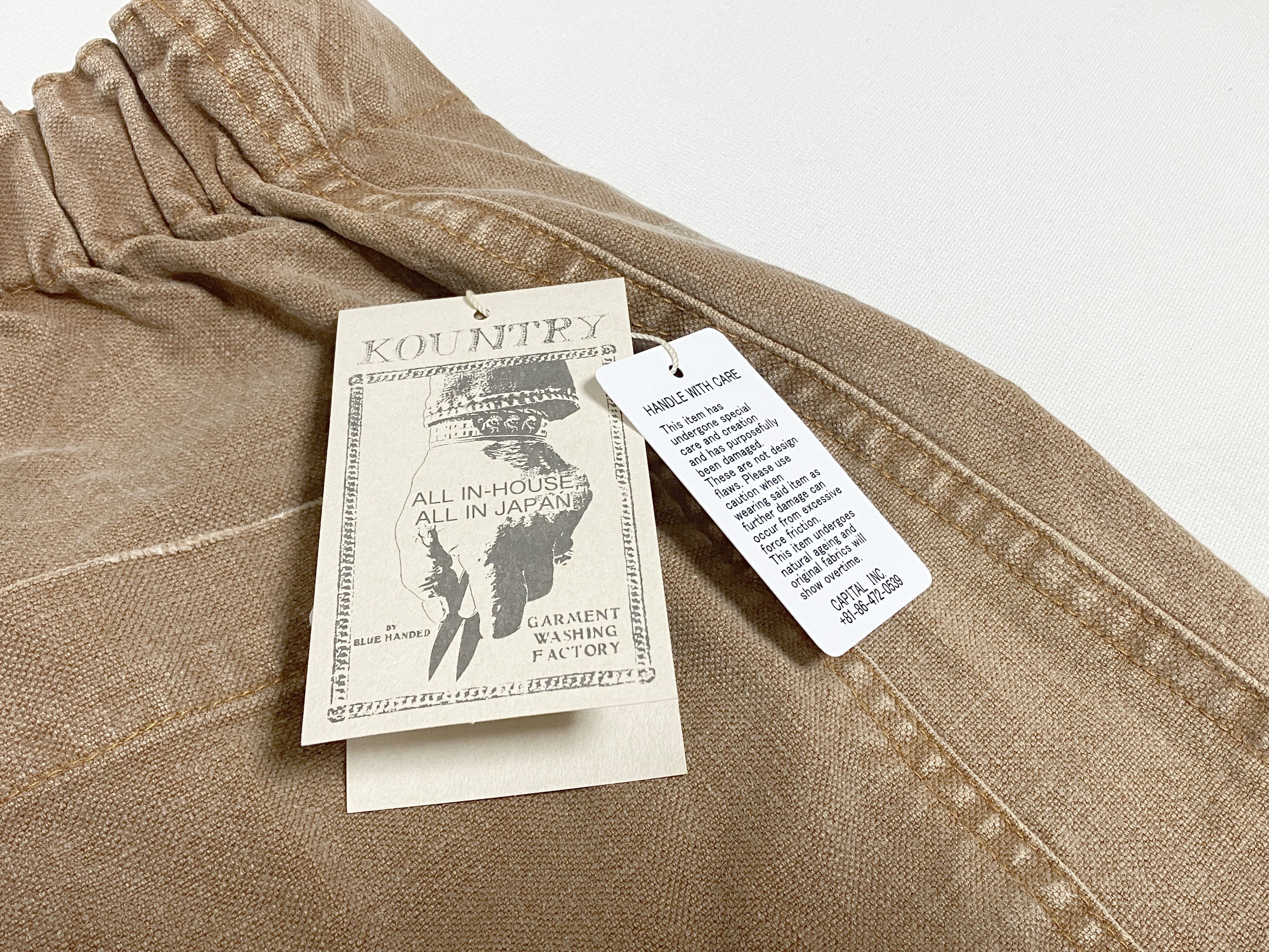 Kapital Kapital Canvas W Knee easy baggy Pants HOBO damaged new L Size US 32 / EU 48 - 9 Thumbnail
