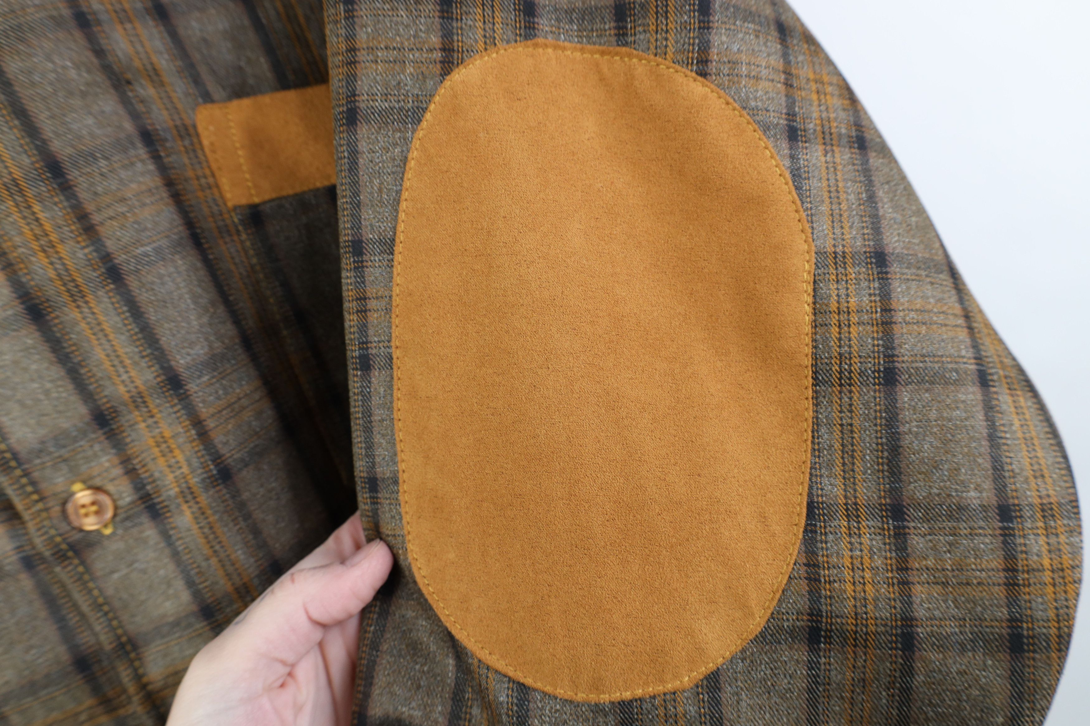 Vintage Vintage 90s Streetwear Rodeo Cowboy Button Shirt Brown Plaid Size US M / EU 48-50 / 2 - 4 Thumbnail
