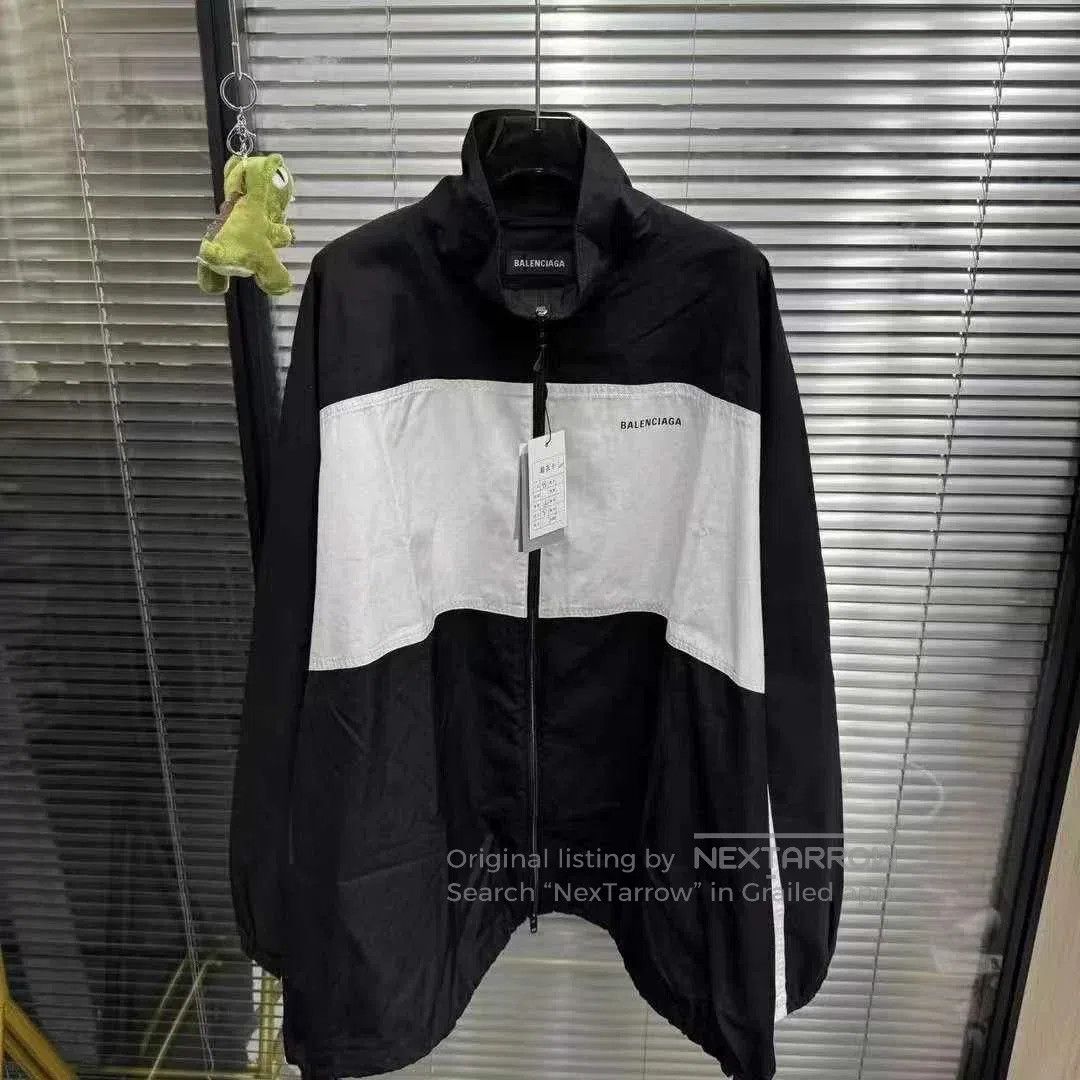 Balenciaga Balenciaga Black White Paneled Windbreaker. Size US M / EU 48-50 / 2 - 1 Thumbnail